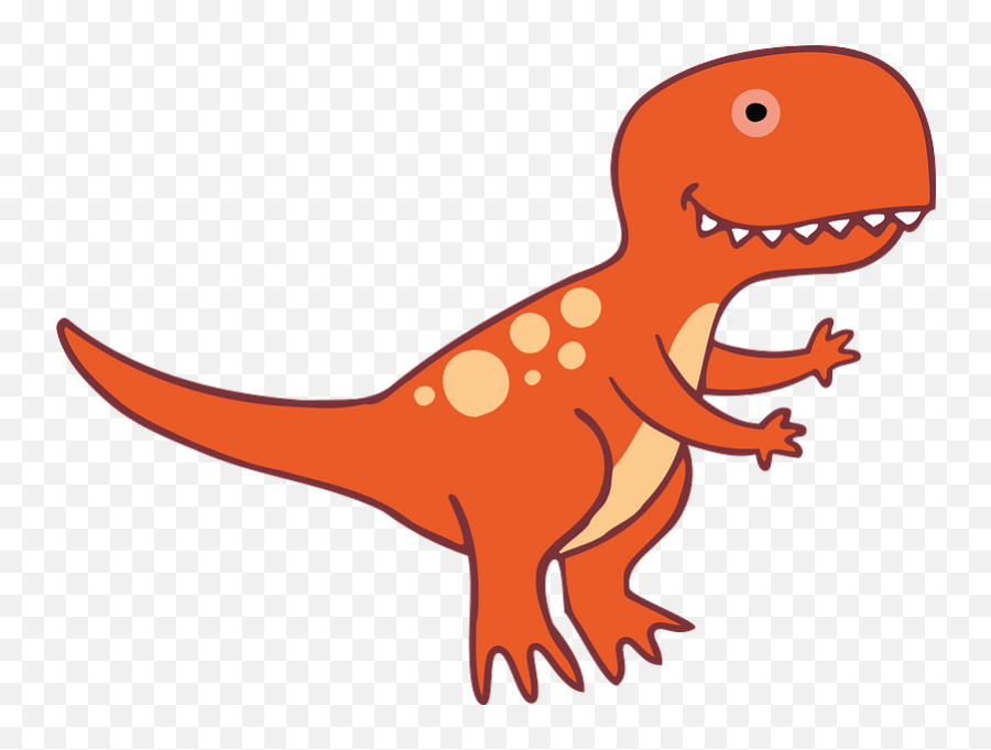 Orange T - Clip Art Dinosaur Emoji,T Rex Emoji