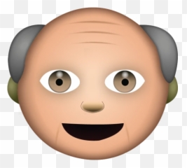 White Grandpa Emoji - Grandpa And Grandma Emoji,Family Emoji