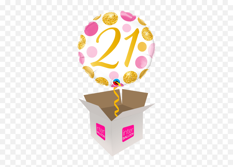 21st Birthday Helium Balloons Delivered In The Uk By - Balloon Emoji,Shining Star Emoji