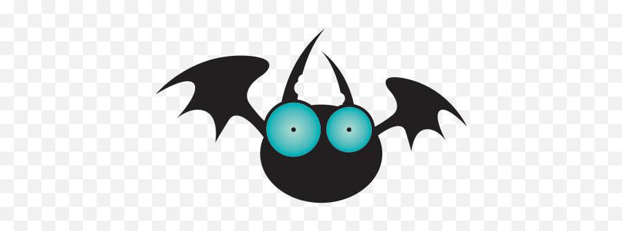 Printed Vinyl Dracula Vampire Bat Emoji,Bat Emoticon