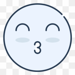 Emoji Emotion Emotional Face Kissing Free Icon Of Emoji,Kissing Face Emoji