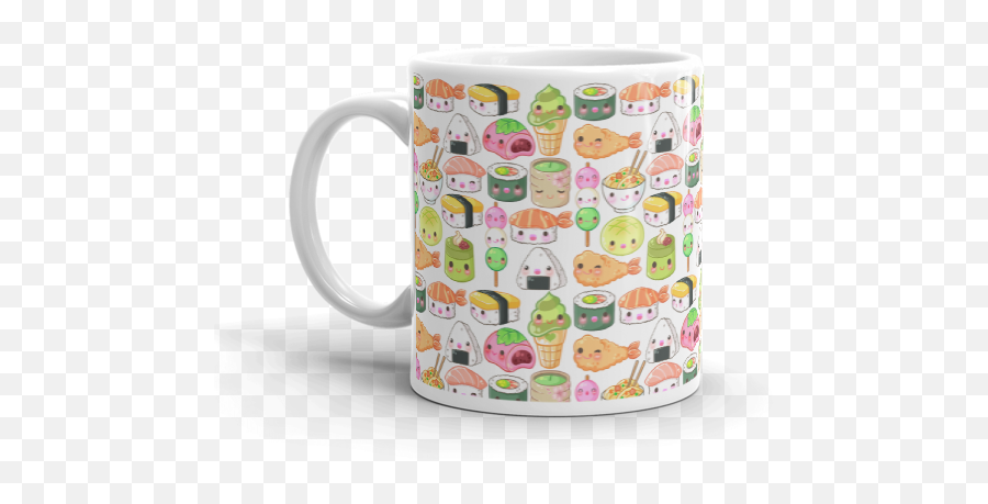 Kawaii Mug Sushi Mug Gift - Mug Emoji,Bubble Tea Emoji
