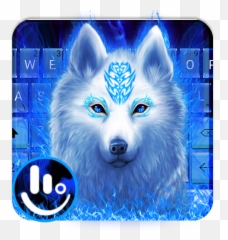 Blue Flame White Wolf Apk 6 - With Flames Emoji