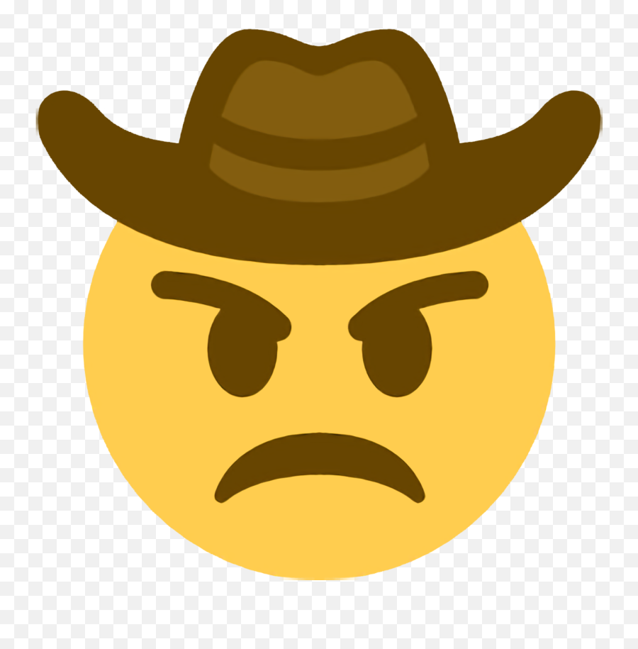 Angry Cowboy Tumblr Posts - Sad Cowboy Emoji Transparent Background,Angry Cowboy Emoji