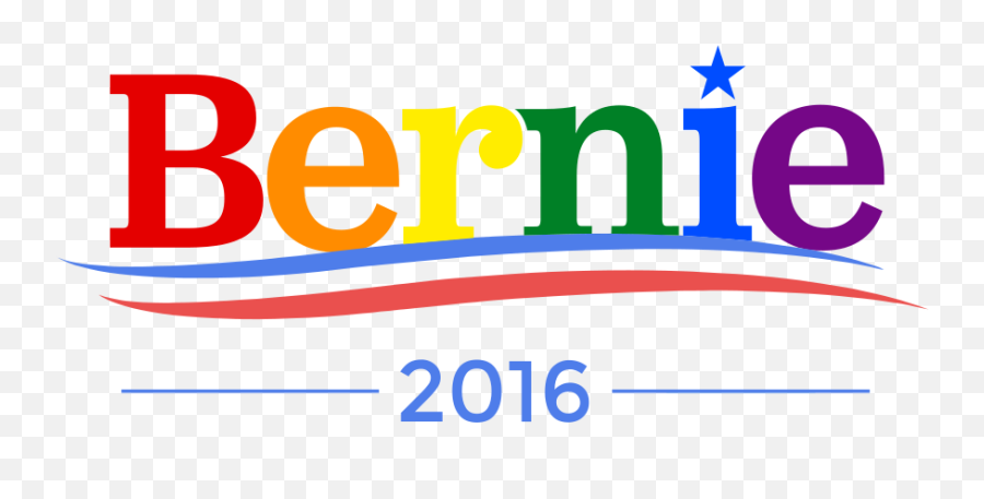 Rainbow For Bernie Sanders - Graphic Design Emoji,Rainbow Flag Emoji Copy