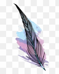 Feather Watercolour Watercolourfeather - Illustration Emoji,Quill Emoji