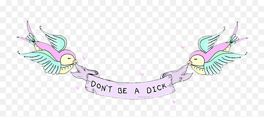 Cute Banner Mean Dontbeadick Clapback - Don T Be A Dick Png Emoji,Clapback Emoji