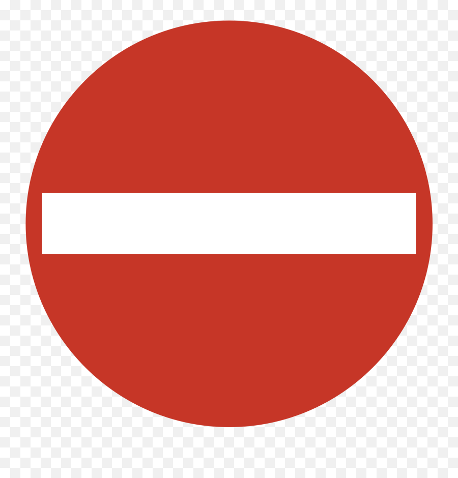 Free Prohibited Sign Transparent - Forbidden Entry Sign Emoji,No Signal Emoji