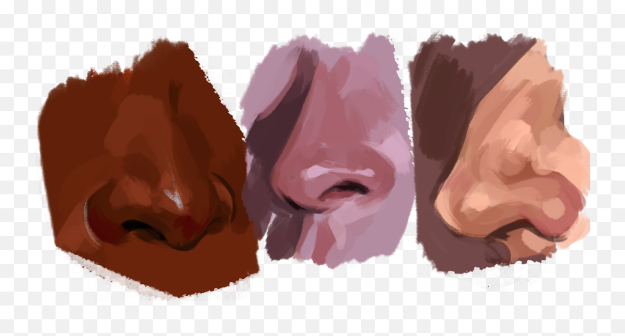 Reference For Artists - Painting Of Noses Emoji,Nose Three Arrows Emoji