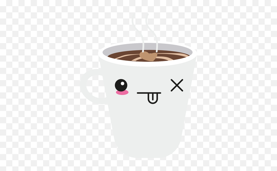 Kawaii Face Coffee Cup - Tazas De Café Kawaii Emoji,Coffee Cup Emoji