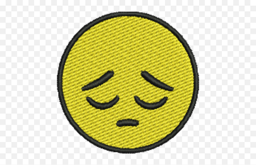 Emoji Sad Iron - Patch Tennis,Sad Emoji