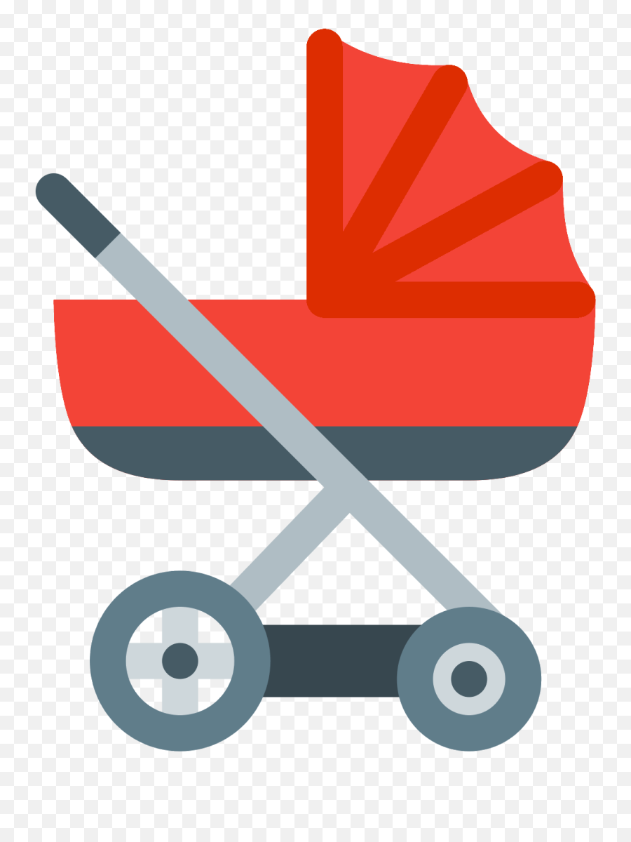 Orange Clipart Baby Carriage Orange - Baby Carriage Emoji Png,Baby Stroller Emoji
