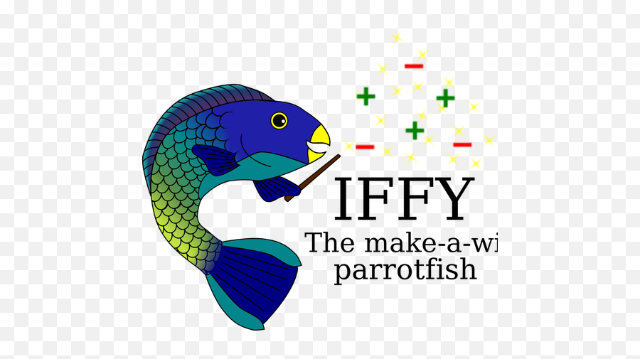 Magic Blue Gold Fish Vector Drawing - Clip Art Emoji,Jesus Fish Emoji
