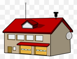 Fire Station Antenna Garage - Transparent Clipart Emoji