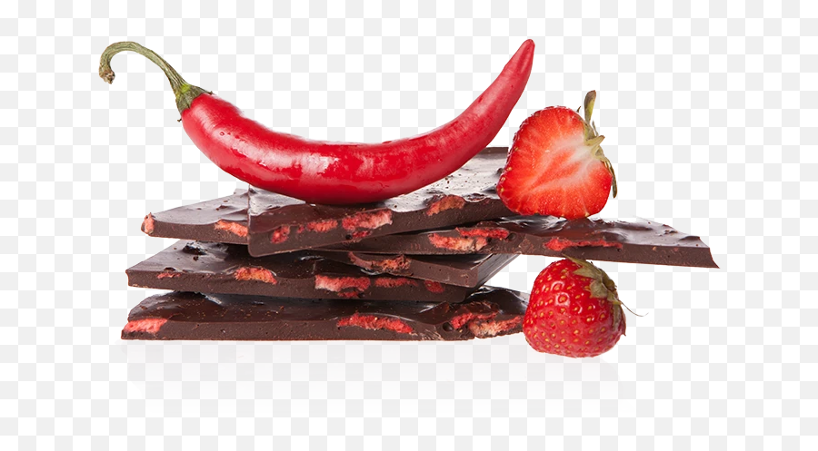 Artisan Dark Chocolate Strawberry Chili - Food Emoji,Chili Emoji
