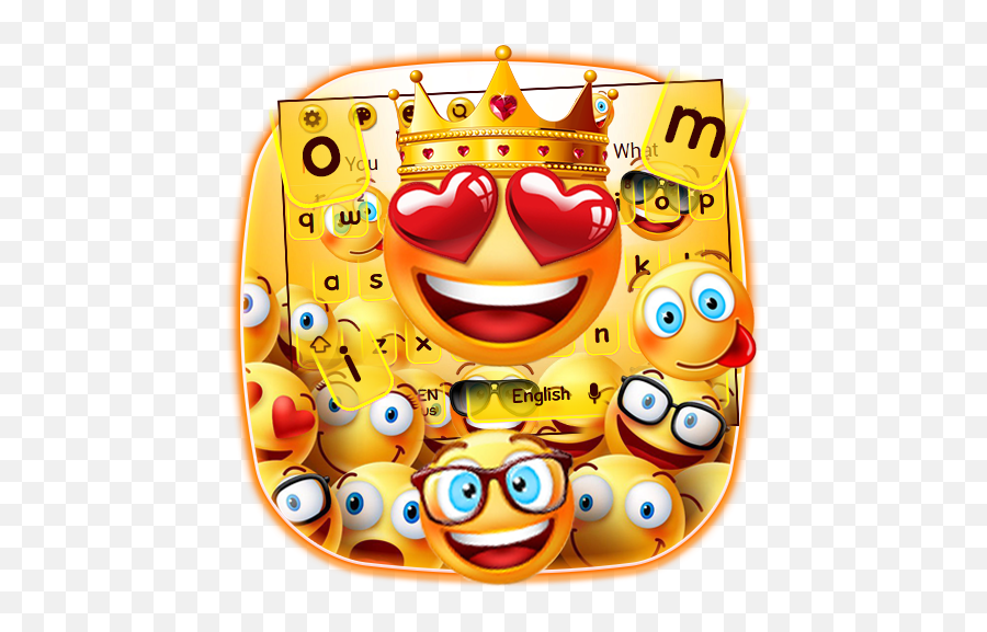 Glossy Emoji Keyboard Theme - Gif Wallpapers U2013 Programme Op Smiley,Hipster Emojis