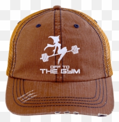 Off To The Gym Distressed Trucker Cap Cap Hats New Era - Hat Emoji,Oakland Raiders Emoji