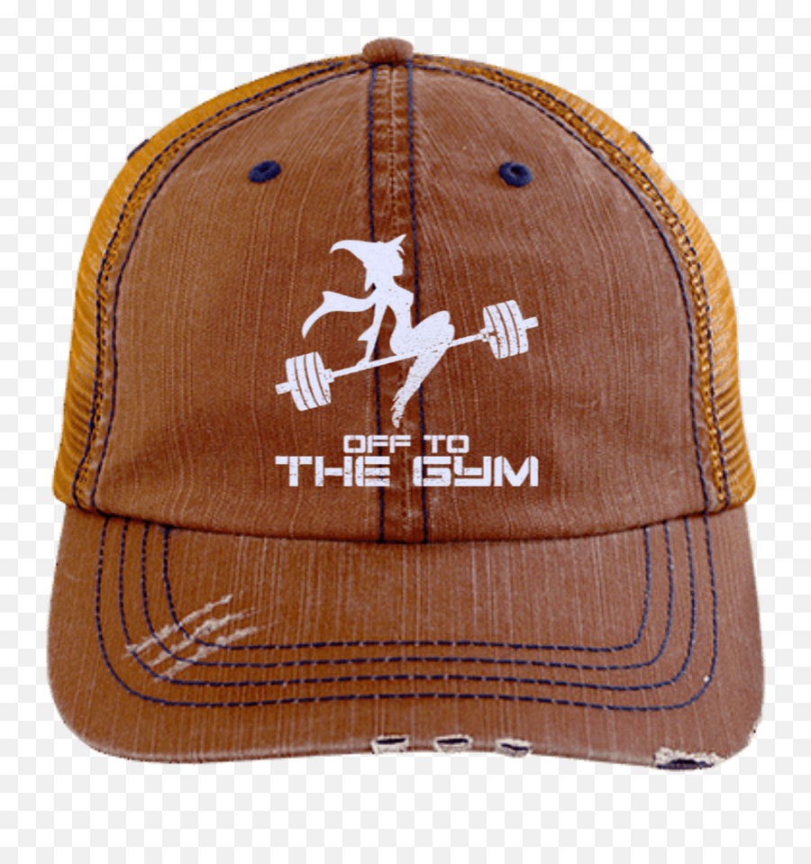 Off To The Gym Distressed Trucker Cap Cap Hats New Era - Hat Emoji,Oakland Raiders Emoji