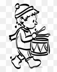 Drum Clipart Transparent - Art Little Drummer Boy Emoji