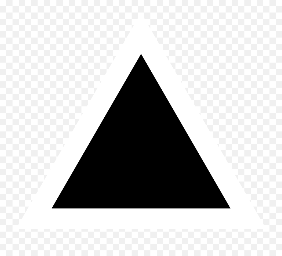 Black Triangle Clipart - Black Triangle White Background Emoji,Black Triangle Emoji