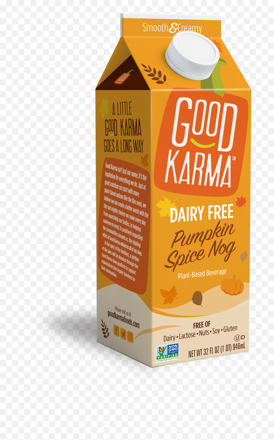 Download Good Karma Flax Milk Pumpkin Spice Png Image With Emoji,Verified Emoji Download