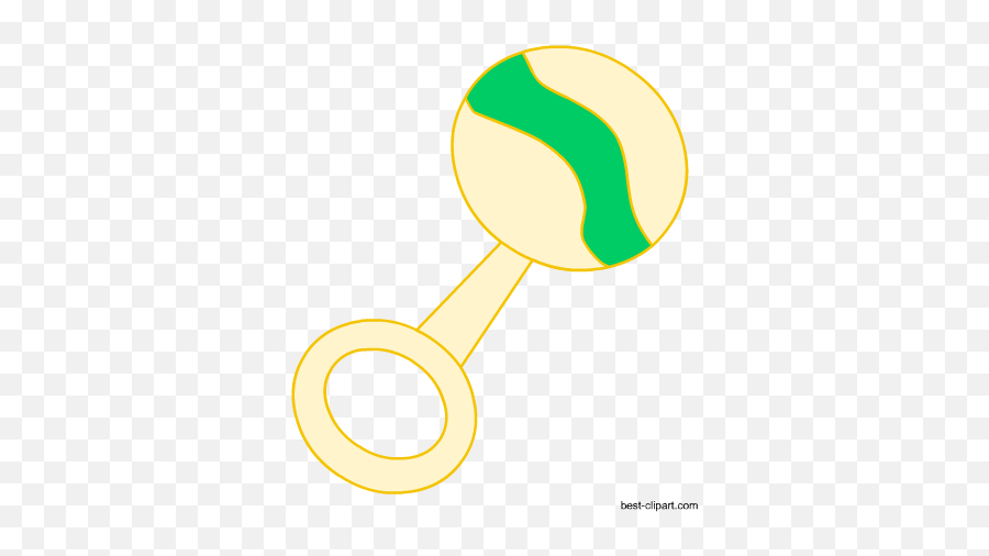 Free Baby Shower Clip Art - Circle Emoji,Rattle Emoji