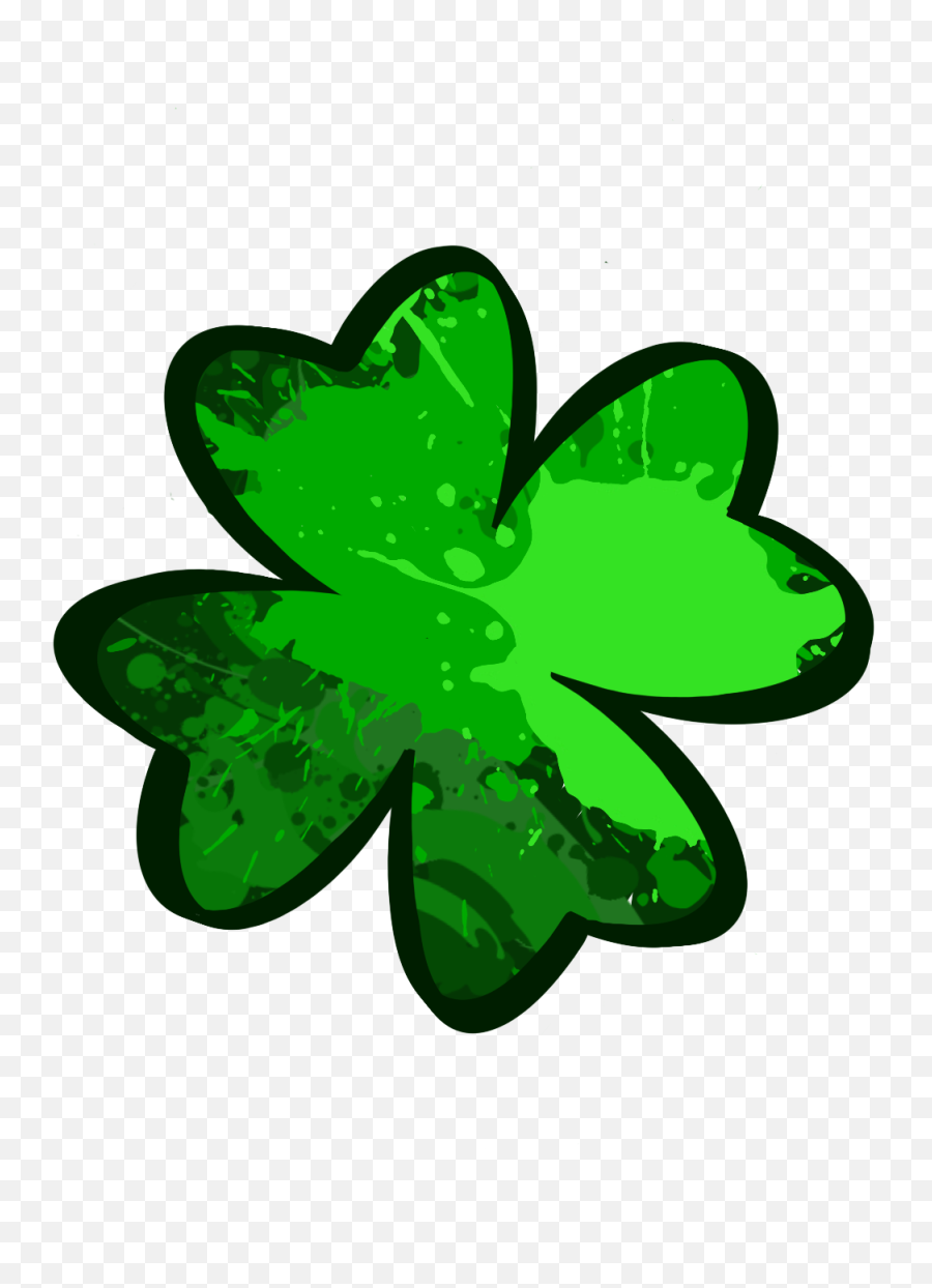 Stpatricksday Patricks Green Lucky Clover 4leafclover - Portable Network Graphics Emoji,4 Leaf Clover Emoji