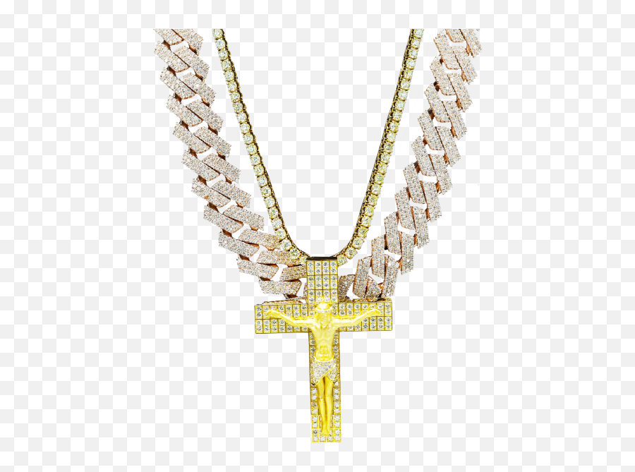 Exotic Diamonds - Christian Cross Emoji,Chain Emoji