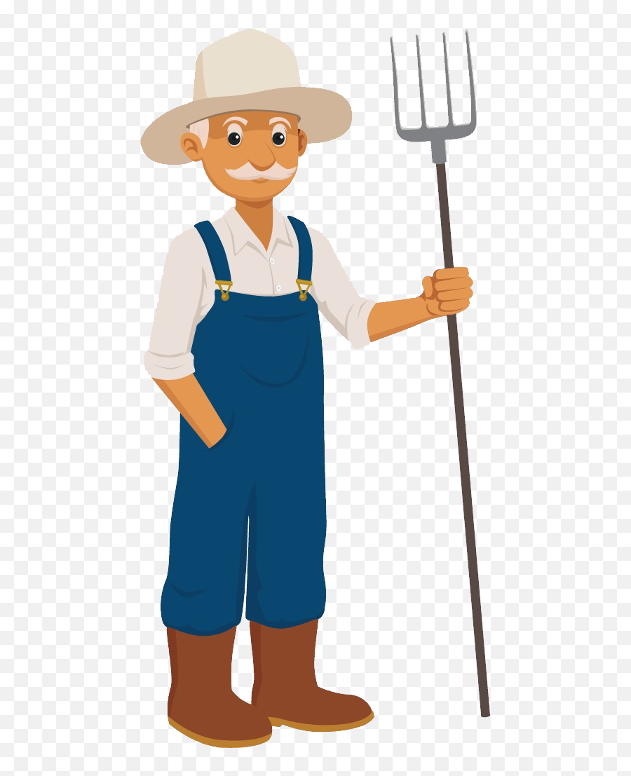 Farmer Agriculture Farmer Clip Art - Cartoon Drawing Of A Farmer Emoji,Farmer Emoji