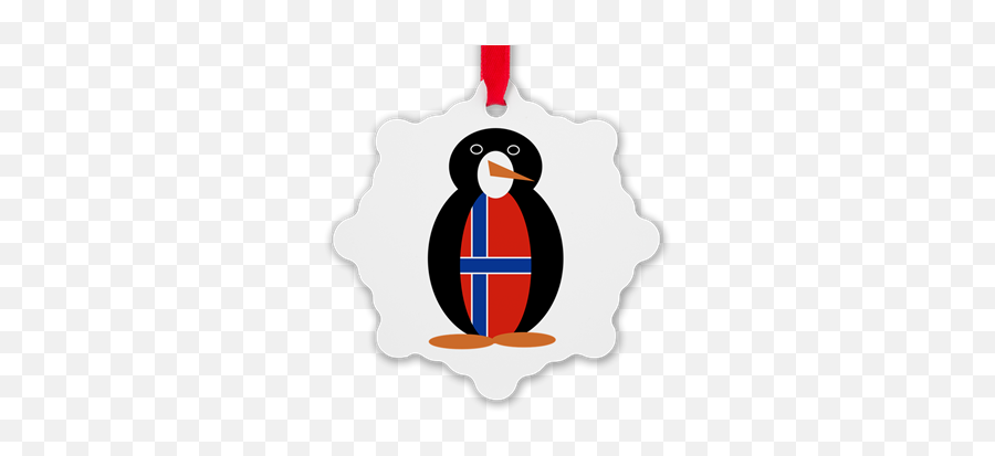 Penguin Flag Norway Or Norge Ornamentu003e Norwegian Penguin - Flag Emoji,Costa Rica Flag Emoji