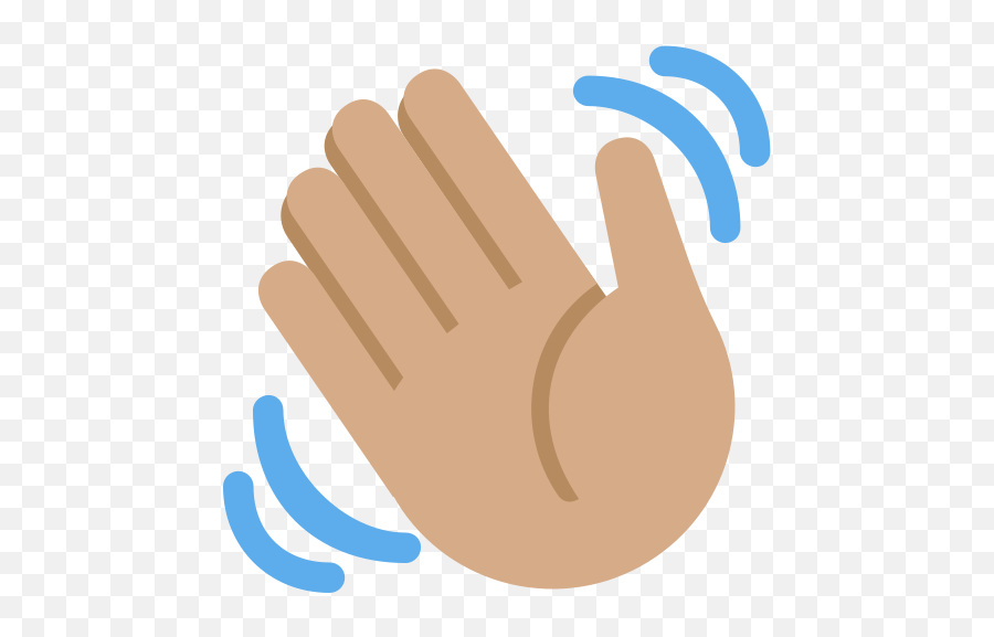 Waving Hand Emoji With Medium Skin Tone Meaning And - Waving Hand,Hand Wave Emoji
