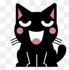 Game Information - Cute Black Cat Cartoon Emoji