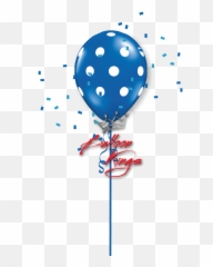 11in Sapphire Blue Polka Dots - Blue Polka Dot Balloon Emoji,Blue Dot Emoji