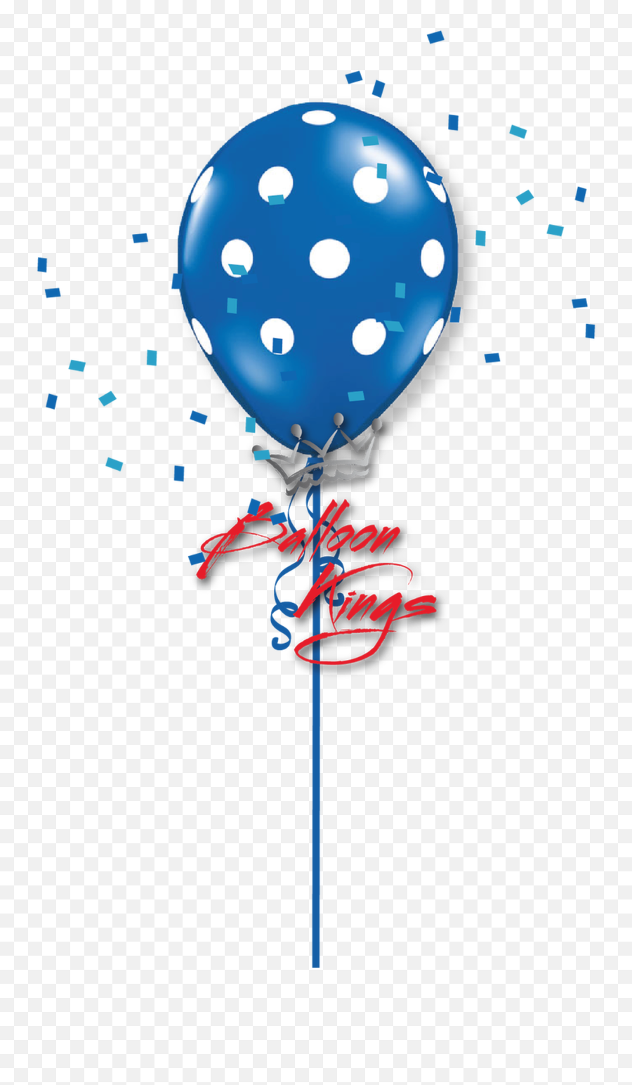 11in Sapphire Blue Polka Dots - Blue Polka Dot Balloon Emoji,Blue Dot Emoji