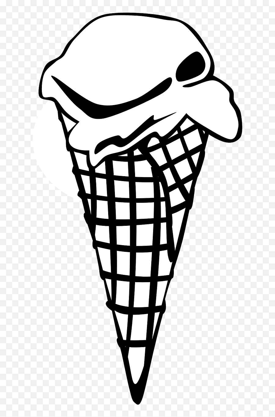 Ice Cream Cone Scoop Food - Ice Cream Cone Clip Art Emoji,Emoji Chocolate Ice Cream