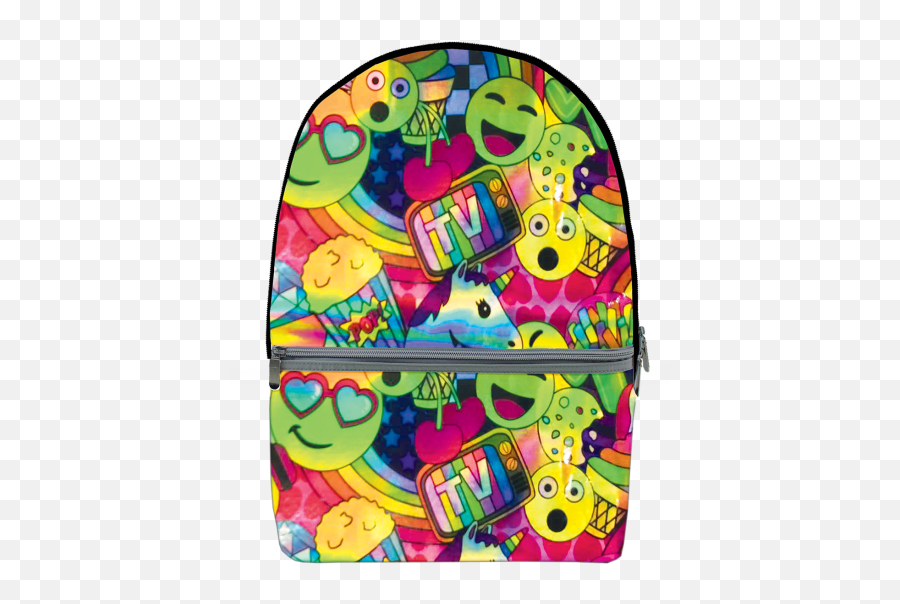 Iscream Emoji Party Holographic Backpack - Shoulder Bag,Backpack Emoji