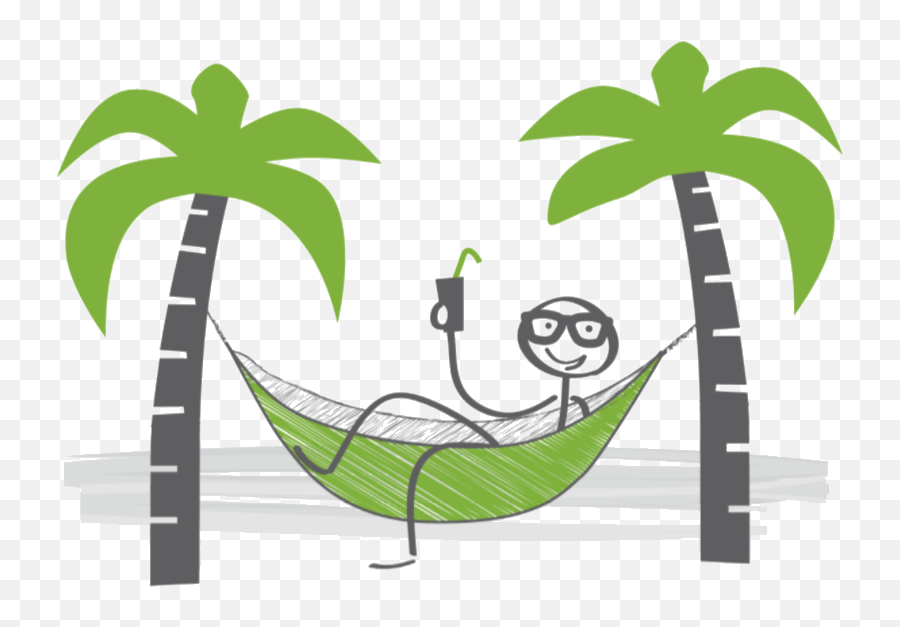 Library Of Palm Tree With Hammock - Stick Image Palm Tree Emoji,Palm Tree Emoticons