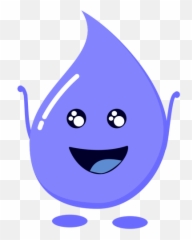 Violet Water Drop - Droplet Clip Art Gif Emoji