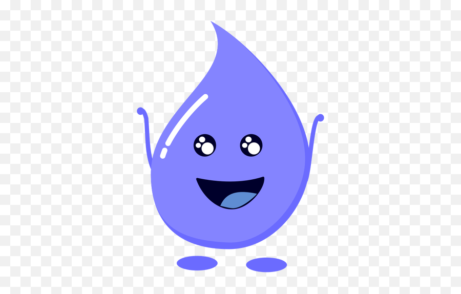 Violet Water Drop - Water Droplet Clip Art Gif Emoji,Shocked Emoticon