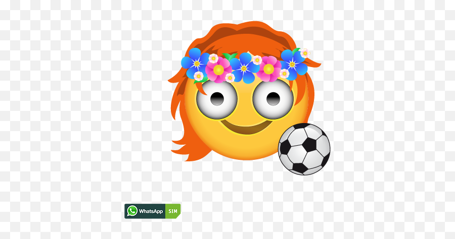 Whatsapp Sim Smiley - Cartoon Emoji,Soccer Ball Emoticons