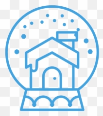 Decor Decoration House Snow Snowglobe Emoji,Snow Globe And Cookie Emoji