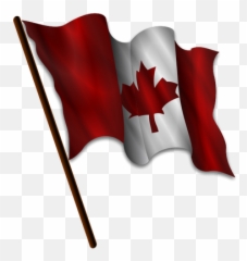 Waving Canadian Flag Vector Image - Canada Flag Waving Vector Emoji,Thailand Flag Emoji