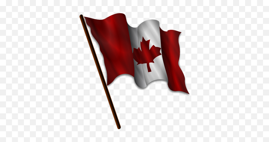 Waving Canadian Flag Vector Image - Canada Flag Waving Vector Emoji,Thailand Flag Emoji
