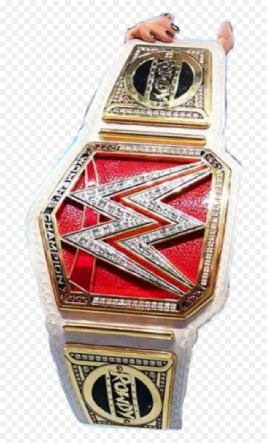 Wwe Wwetitle Title Rondarousey Belt - Analog Watch Emoji,Wwe Belt Emoji