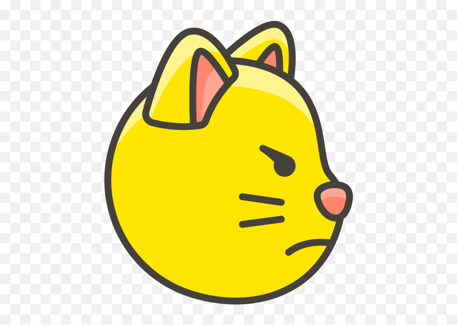 Pouting Cat Face Emoji Png Transparent - Icon,Cat Face Emoji