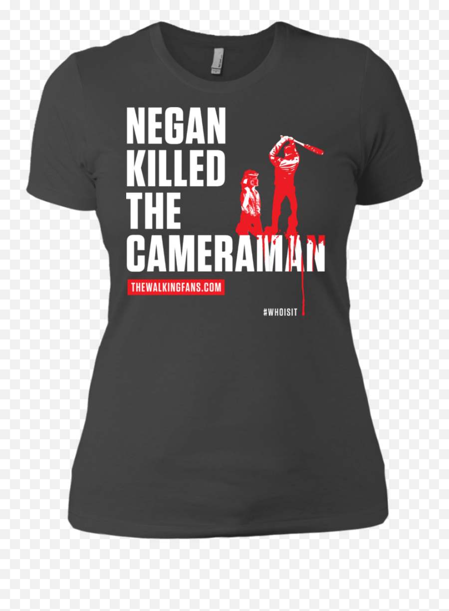Negan Killed The Cameraman Limited Edition Mens Tops T - Active Shirt Emoji,Twd Emoji