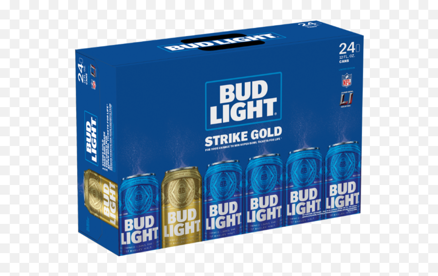 Football Fans Find A Gold Bud Light Can And Go To The Super - Bud Light Gold Can Emoji,Police Light Emoji
