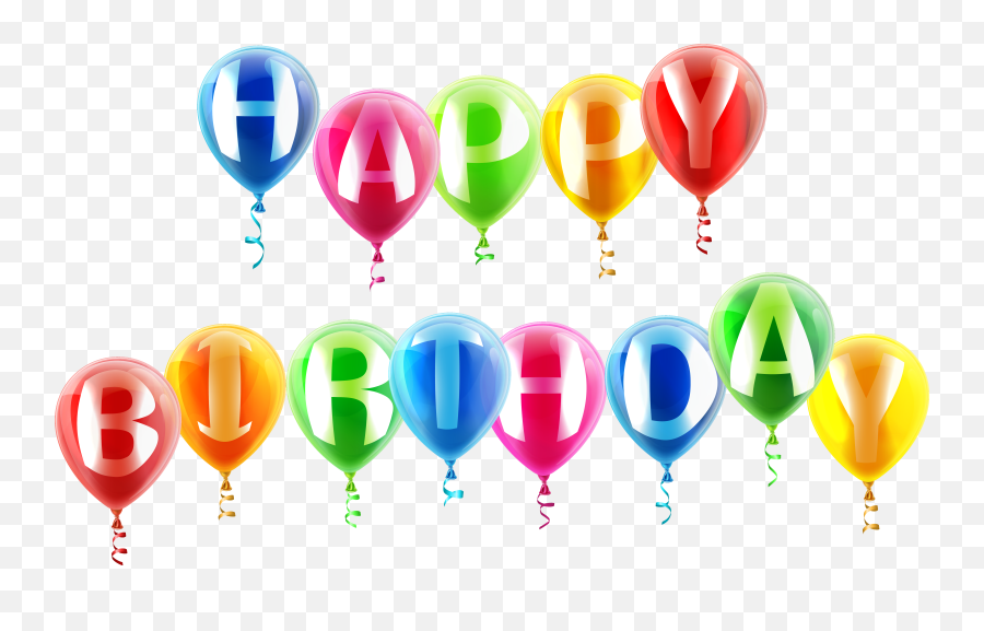 Balloon Happy Birthday Clipart Png - Happy Birthday Baloons Png Emoji,Birthday Balloon Emoji