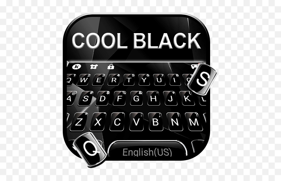 Cool Black Keyboard Theme For Android - Space Bar Emoji,Black Cloud Emoji Copy And Paste