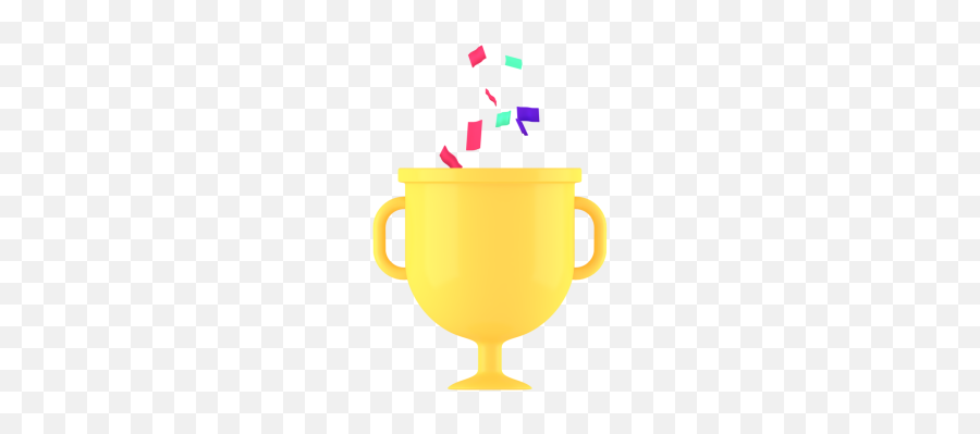 Trophy Confetti - Royaltyfree Gif Animated Clipart Serveware Emoji,Trophy Emoji